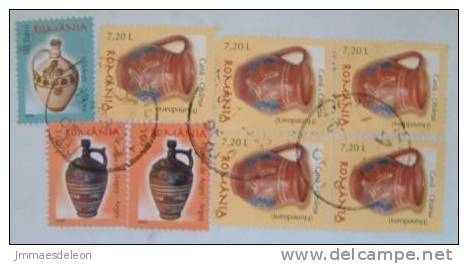 Romania 2009 Cover To Nicaragua (only Front) - Handicraft - Briefe U. Dokumente