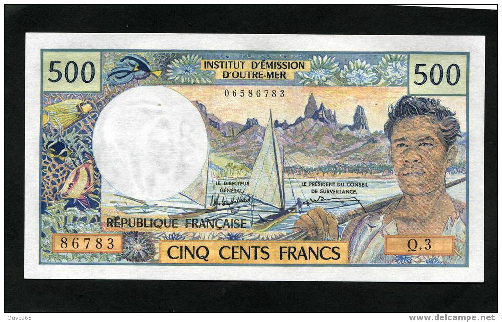 500 Francs Type 1969 Polynesie Française Alphabet Q.3 Mention " Papeete " Neuf !! - Papeete (Polynésie Française 1914-1985)