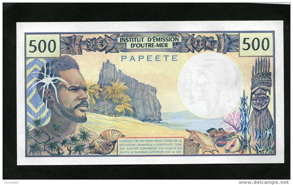 500 Francs Type 1969 Polynesie Française Alphabet Q.3 Mention " Papeete " Neuf !! - Papeete (Polynésie Française 1914-1985)