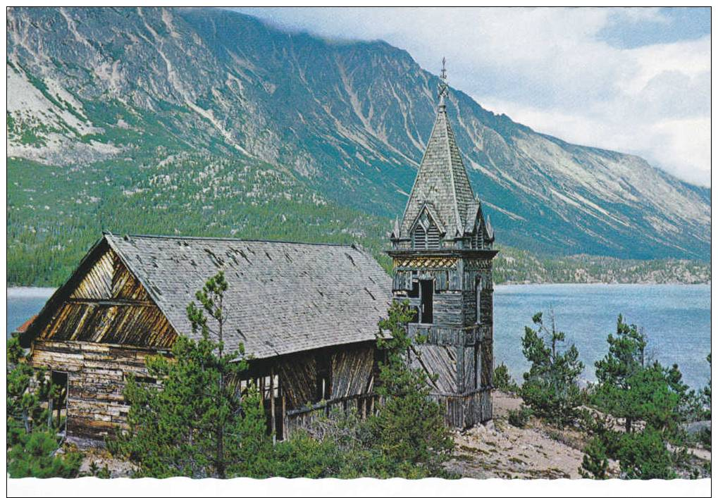 OLD LOG CHURCH Lake Bennett British Columbia BC Canada Postcard-1899 Gold Rush - Sonstige & Ohne Zuordnung