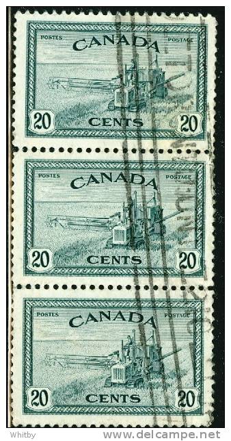 1946 20 Cent Combine Triple  #271 - Used Stamps