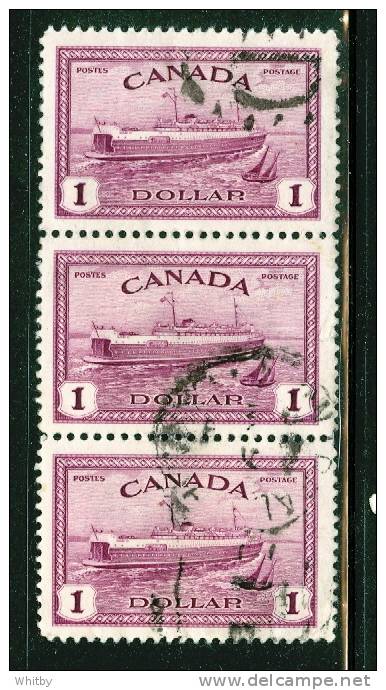 1946 $1 Train Ferry Triple  #273 - Used Stamps