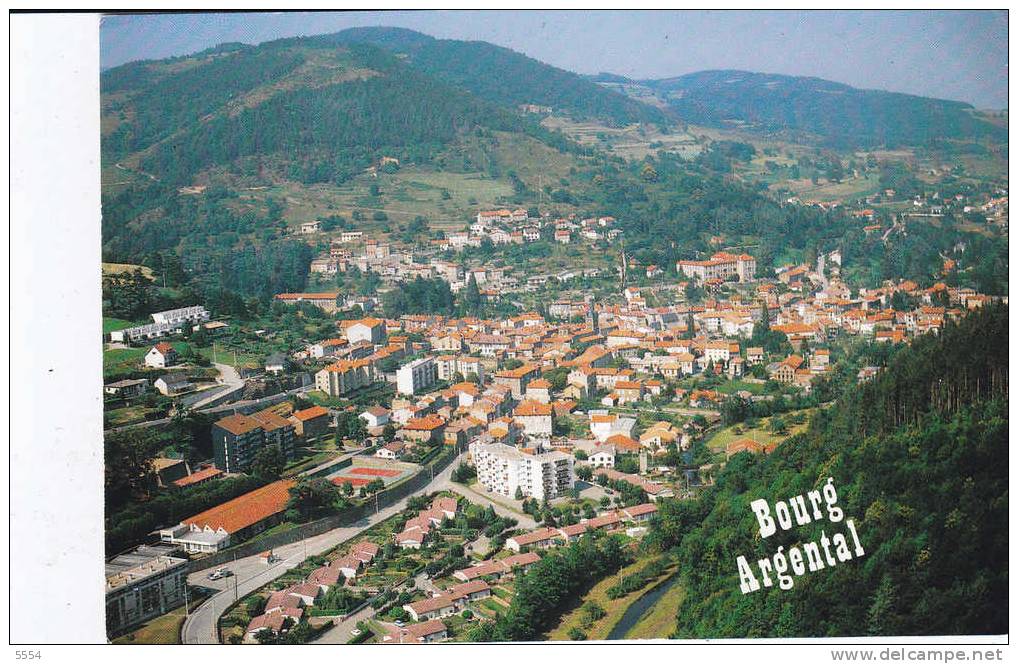 Cpm   43 Haute Loire   Bourg Argental Vue Generale  Aerienne - Bourg Argental