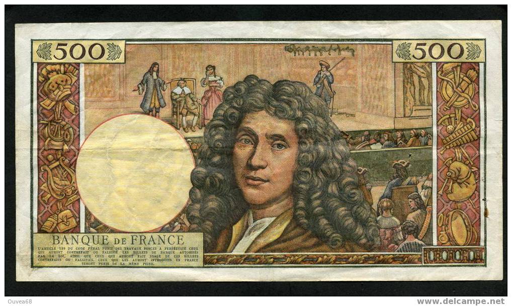 Billet De 500 NFrancs Molière Type 1959 Du 05/09/1963 Pr-SUP - 500 NF 1959-1966 ''Molière''