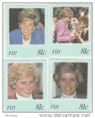 Fiji-1998 Diana Set 4 MNH - Fidji (1970-...)