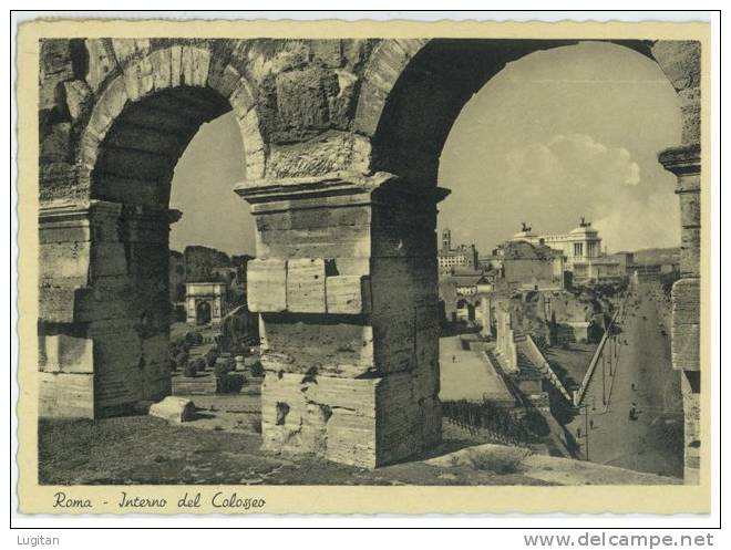 Cartolina - Roma - Interno Del Colosseo - Anni '50 - Rome - Colosseum - Coliseo