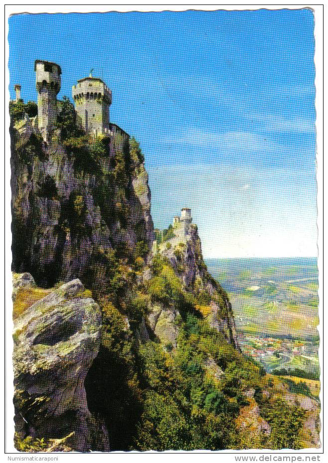 SAN MARINO LA ROCCA VIAGGIATA 1967 BELL'AFFRANCATURA  COD.C.570 - San Marino