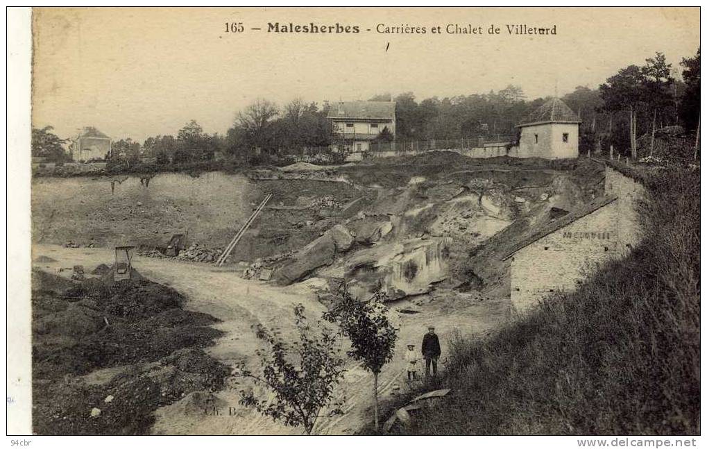 CPA (45) MALESHERBES   Carrieres Et Chalet Villetard - Malesherbes