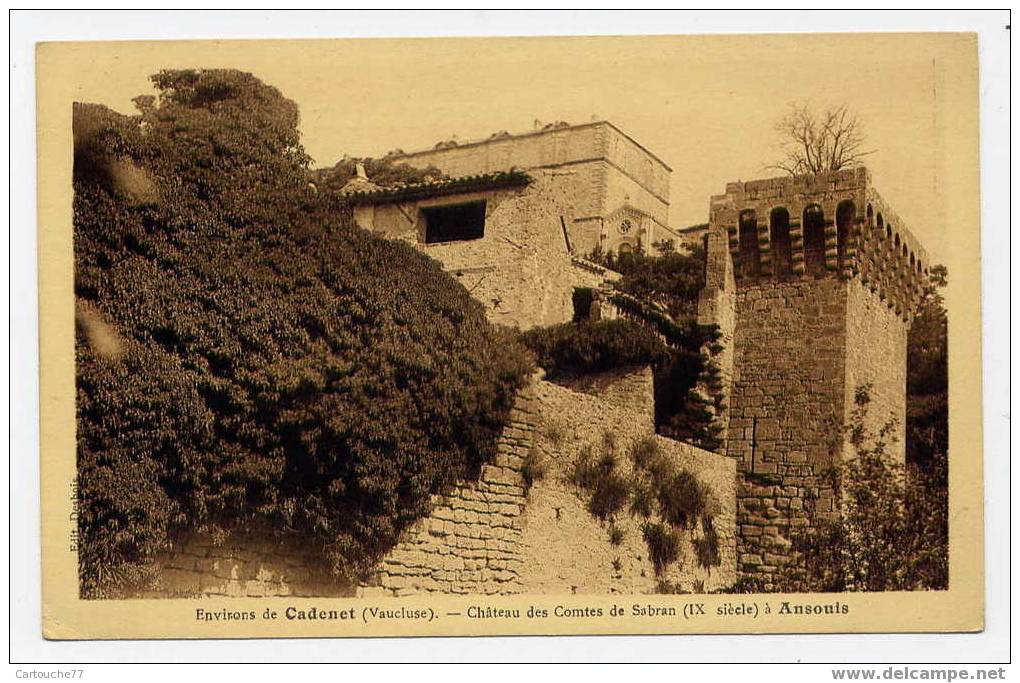J23 - ANSOUIS - Château Des Comtes De Sabran - Ansouis