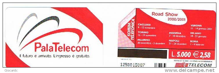 TELECOM ITALIA  - CAT. C.& C F3394 - ROAD SHOW 2000.2001: PALATELECOM  -   USATA - Pubbliche Speciali O Commemorative