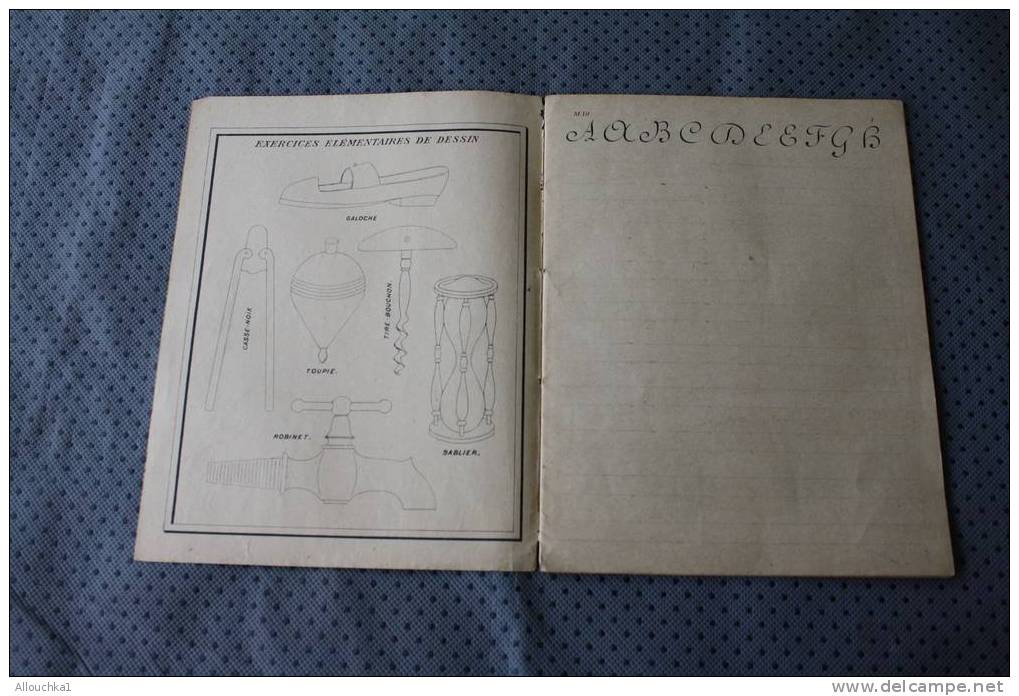 THEME ECOLE ET ECRITURE CAHIER ECRITURE REGLES AV MODELES GRAVES GRADUES METHODE GODCHAUX APPROUVE MINISTERE INSTRUCTION - Diplomi E Pagelle