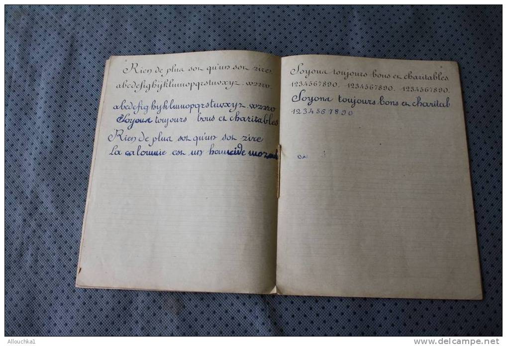 THEME ECOLE ET ECRITURE CAHIER ECRITURE REGLES AV MODELES GRAVES GRADUES METHODE GODCHAUX APPROUVE MINISTERE INSTRUCTION - Diploma & School Reports