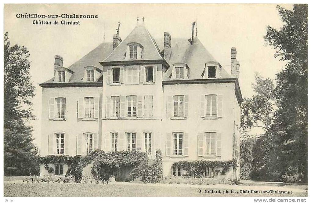 01 , AIN , Ref 93 , CHATILLON SUR CHALARONNE , Le Chateau De Clerdant - Châtillon-sur-Chalaronne