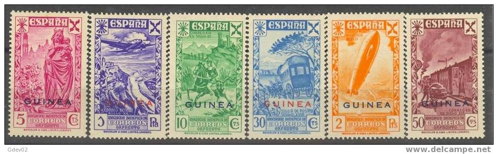 GUIBE12-L2555.España .Spain  Espagne.Historia Del Correo. GUINEA  ESPAÑOLA .BENEFICENCIA (Ed  12/7**). MAGNIFICA - Guinée Espagnole