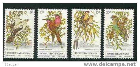 BOPHUTHATSWANA 1980 BIRDS SET MNH - Bophuthatswana