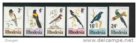 RHODESIA BIRDS SET MNH - Rhodesia (1964-1980)