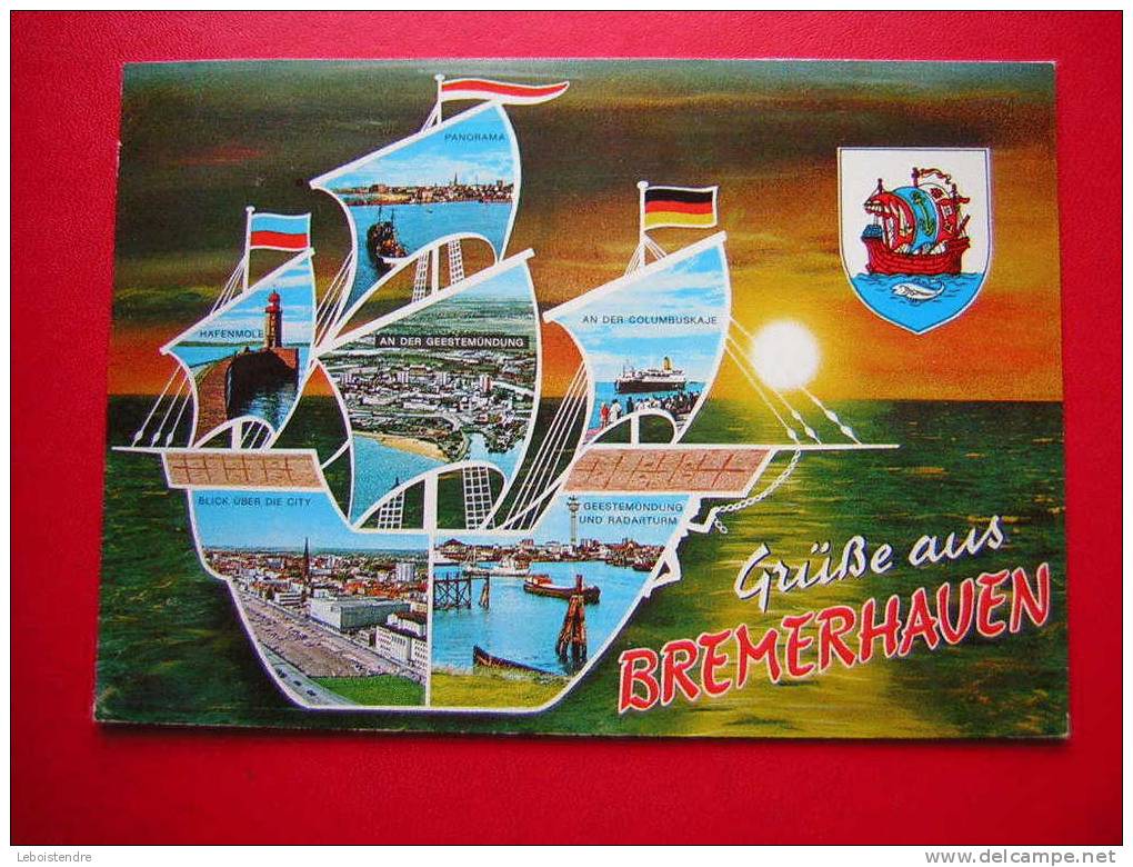 CPSM-ALLEMAGNE -GRÜBE AUS BREMERHAUEN -MULTI-VUES-CARTE EN BON ETAT - Bremerhaven