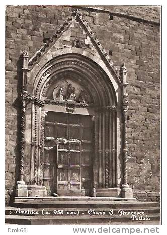 AMATRICE ( RIETI ) CHIESA SAN FRANCESCO - PORTALE - Rieti