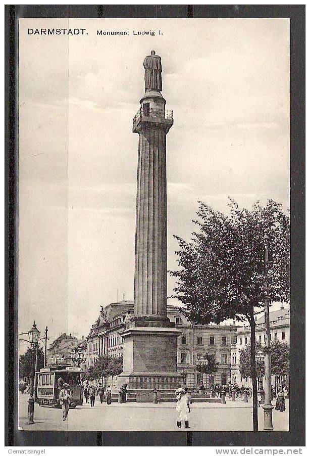 TOP!! DARMSTADT * MONUMENT LUDWIG I  * 1911 **!! - Darmstadt