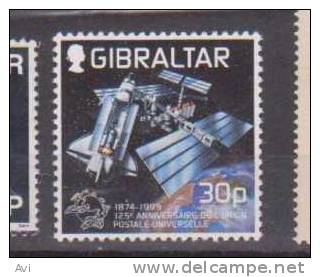 Gibraltar UPU 1999. 30p Satelite. UMM - Gibraltar