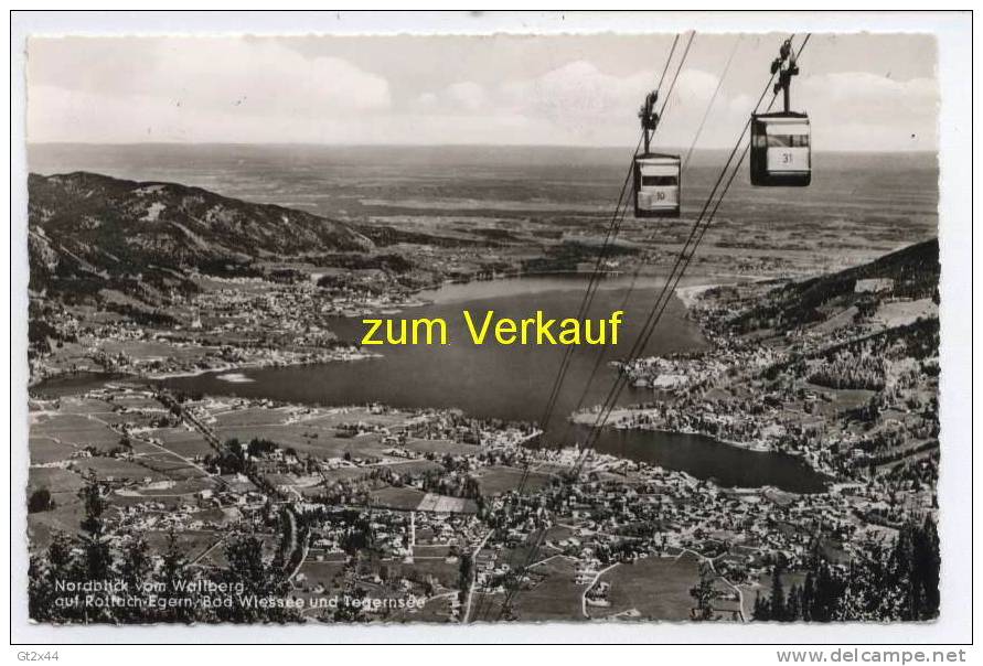 Nordblick Vom Wallberg Auf Rottach-Egern, Bad Wiessee Und Tegernsee - Tegernsee