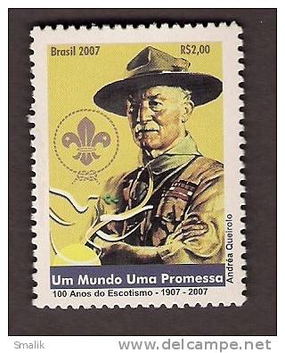 Brazil 2007 - 100 Years Of Scouting, Lord  1v MNH - Unused Stamps
