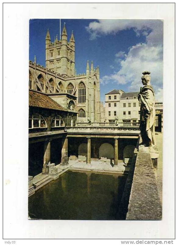 - ANGLETERRE SOMERSET . BATH ABBEY AND THE GREAT ROMAN BATH - Bath