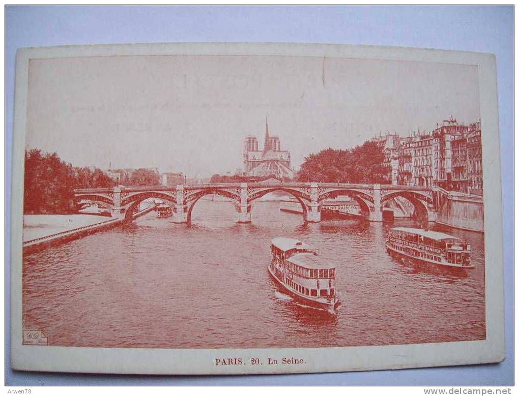 Paris Publicité Pour La Maison Bannier Confitures Conserves Etc Recto Verso - The River Seine And Its Banks