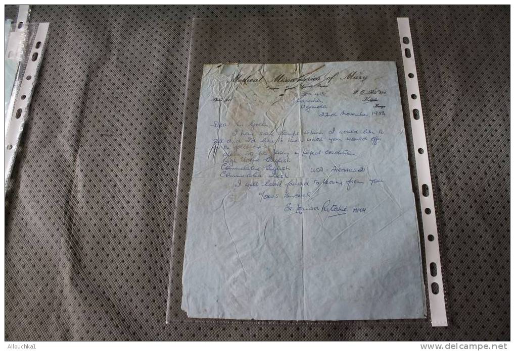 1973 OUGANDA AIR LETTER AEROGRAMME BY AIR MAIL PAR AVION QUI A VOYAGé -LETTRE ECRITE -Who Travelled -  Written Letter - Ouganda (1962-...)