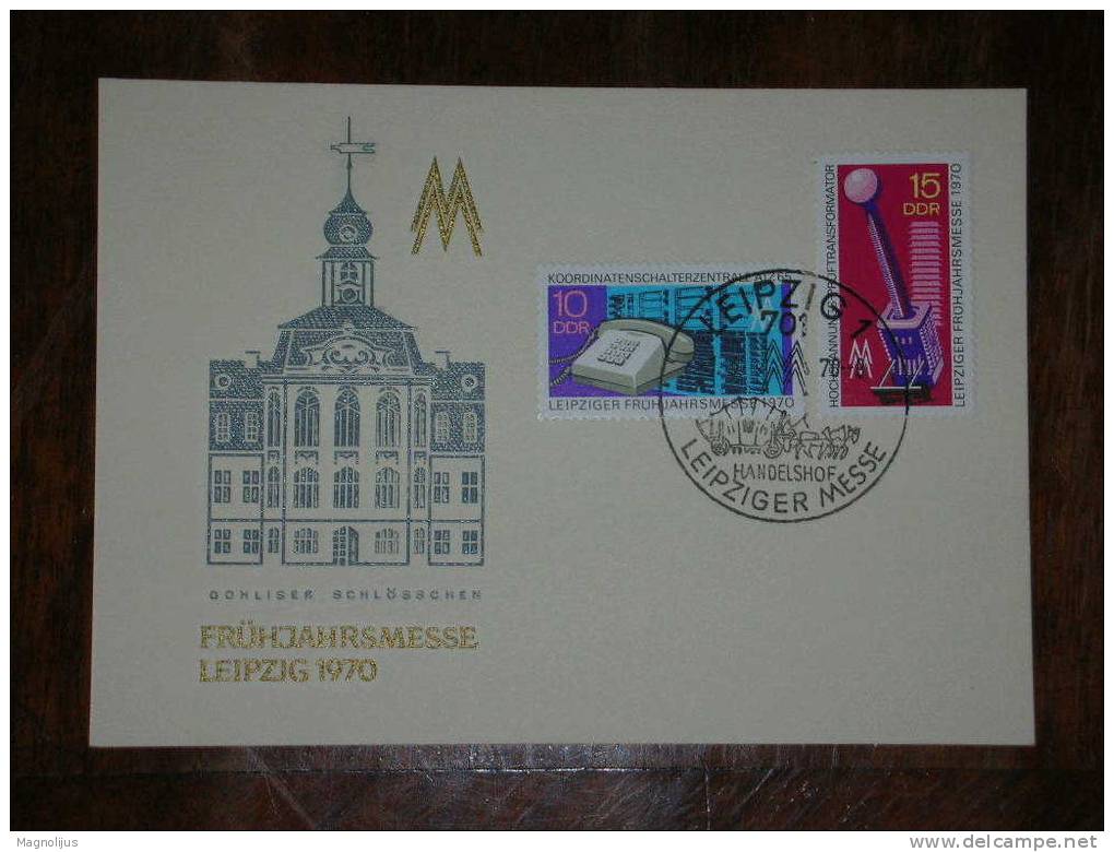 Germany,DDR,Leipzig,Messe,Stamps,Event Seal,Fair,Telephone,postcard - Other & Unclassified