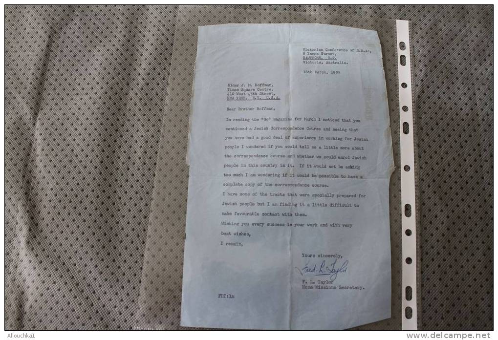 1959 AUSTRALIA  AIR LETTER AEROGRAMME BY AIR MAIL PAR AVION QUI A VOYAGé -LETTRE ECRITE -Who Travelled - Written Letter - Aerogramme