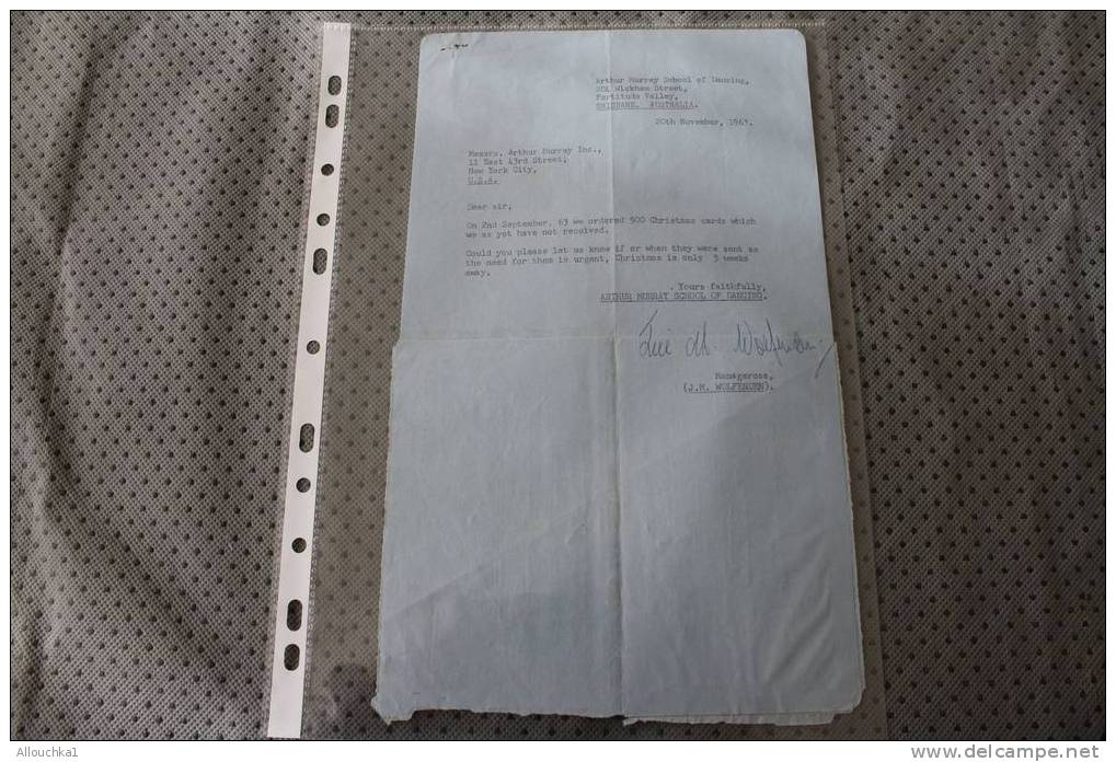 1963 AUSTRALIA  AIR LETTER AEROGRAMME BY AIR MAIL PAR AVION QUI A VOYAGé -LETTRE ECRITE -Who Travelled - Written Letter - Luchtpostbladen