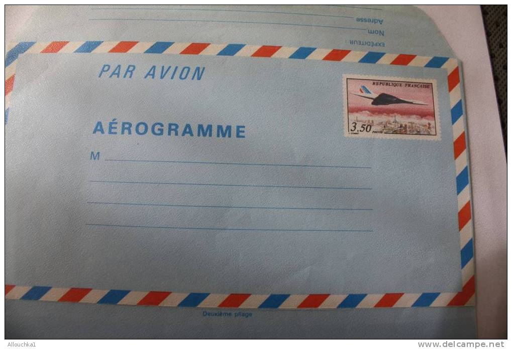 N° 1012 AER  FRANCE AIR LETTER AEROGRAMME BY AIR MAIL PAR AVION COTE 2.50 EUROS  NEUF PAS VOYAGE - Luchtpostbladen