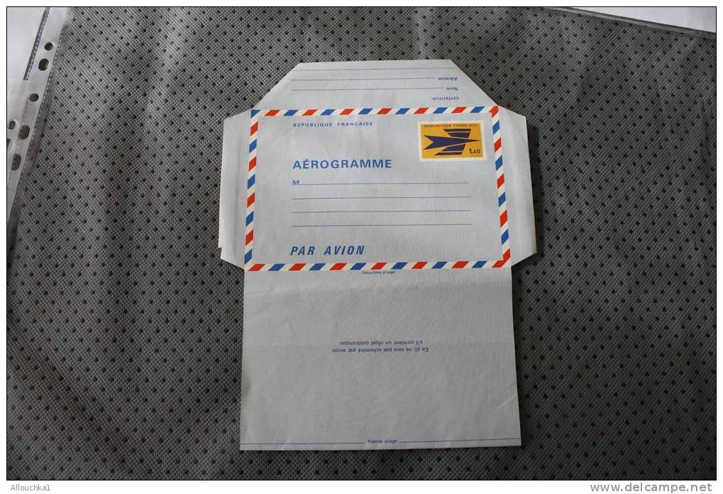 N° 1003 AER  FRANCE AIR LETTER AEROGRAMME BY AIR MAIL PAR AVION COTE 12.25 EUROS  NEUF PAS VOYAGE - Aerograms