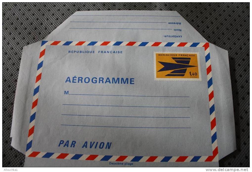 N° 1003 AER  FRANCE AIR LETTER AEROGRAMME BY AIR MAIL PAR AVION COTE 12.25 EUROS  NEUF PAS VOYAGE - Aerograms