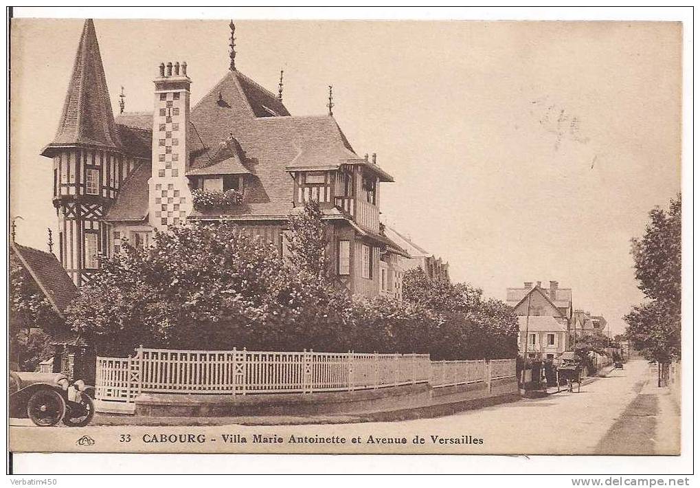 14..CABOURG....VILLA MARIE ANTOINETTE ET AVENUE DE VERSAILLES..........2 SCANS.. - Cabourg