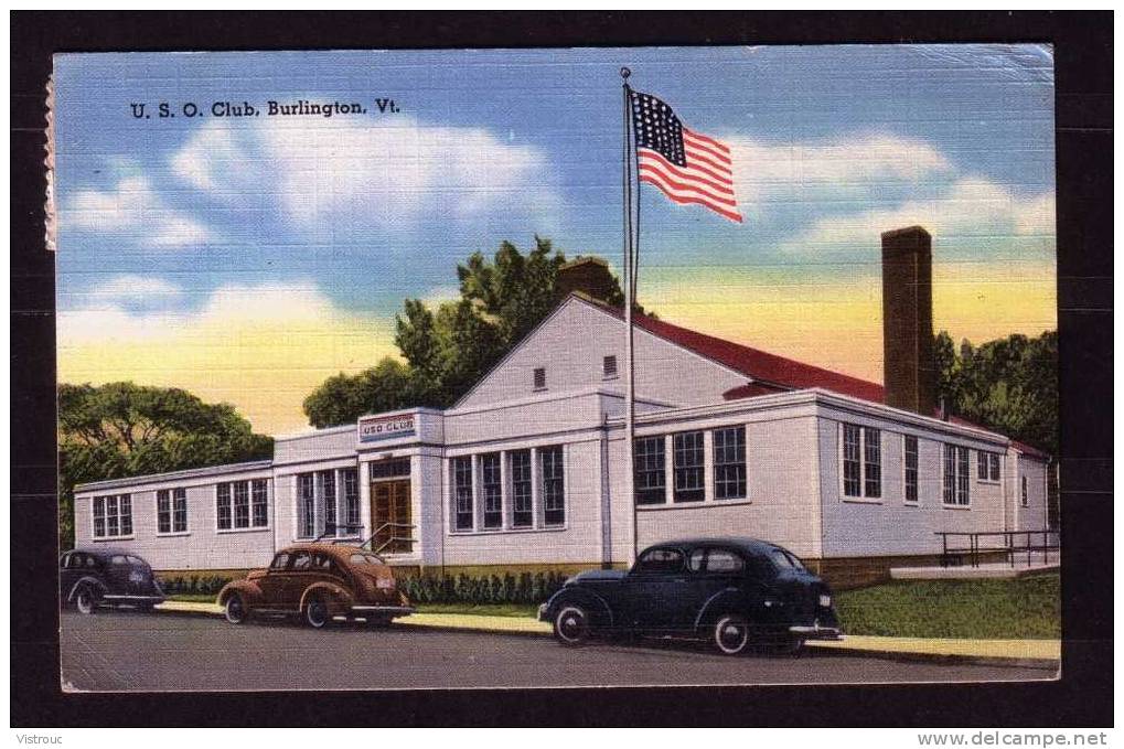 BURLINGTON - U.S.O. Club - Circulated - Circulé - Gelaufen - 1946. - Burlington
