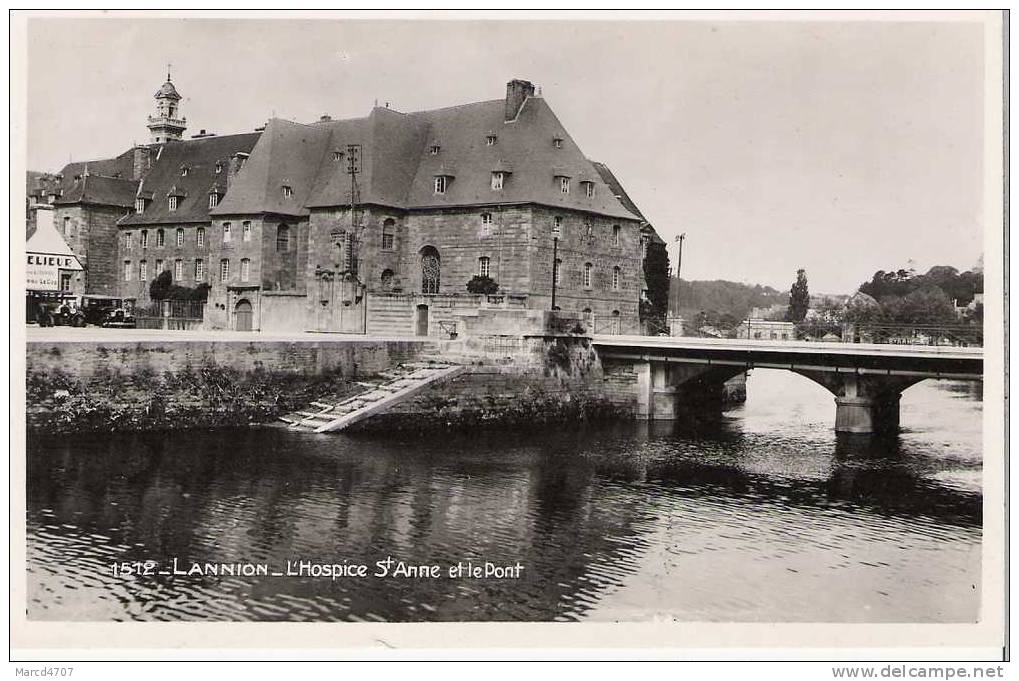 LANNION 22 Hospice Sainte Anne Et Le Pont EditionsLa Cigogne Véritable Photo - Lannion