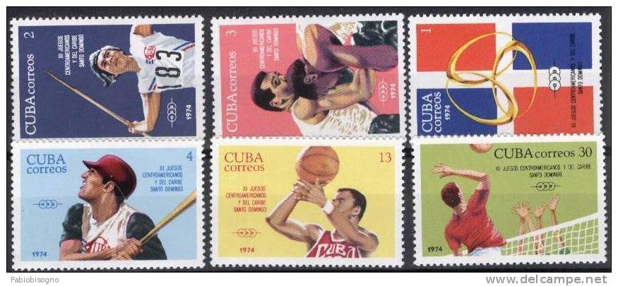 1974 Cuba - Volleyball Baseball Atletic Basket  Boxe - Complete Set MINT - Volley-Ball