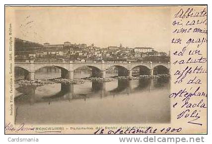 Moncalieri(Torino)-Panorama Dal Ponte Della Ferrovia-1900 - Moncalieri