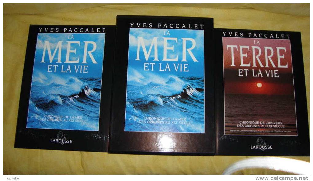 Encyclopédie Larousse La Mer Et La Vie, La Terre Et La Vie En Coffret 1991-1994 Préface De Jacques-Yves Cousteau - Encyclopédies