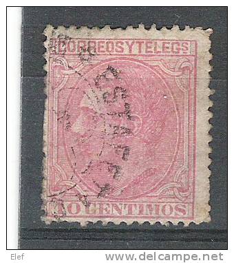 ESPANA / Espagne, 1879, Yvert N° 185 , 10c Rose, Obl ESTAFETA ; B/TB - Oblitérés