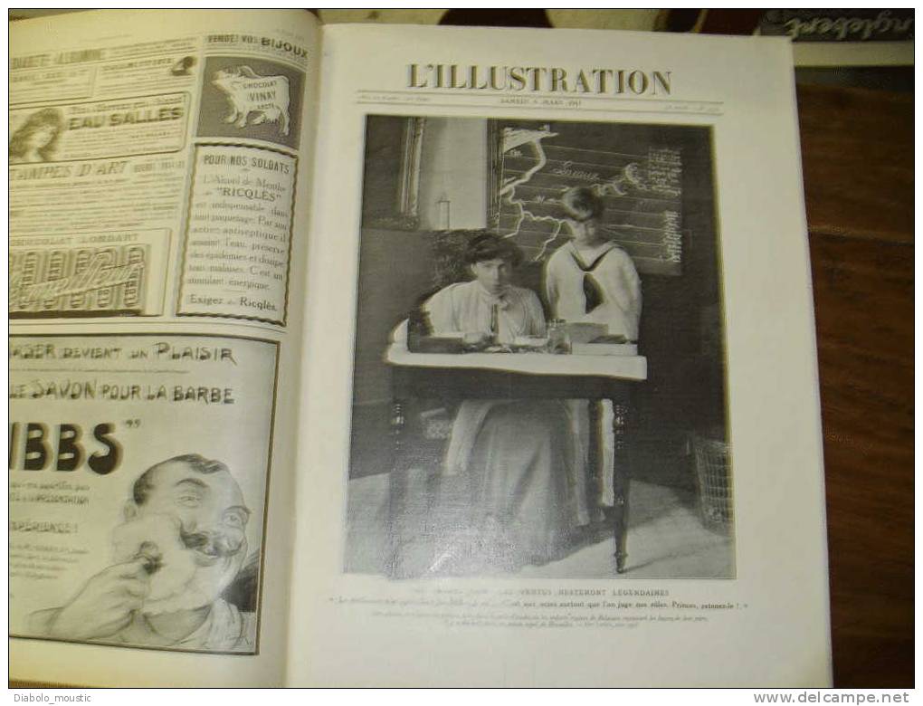 L' Illustration  Le 6 /3/ 1915 : Soissons ; Vosges ; Rethel ; ROME ; Thann ; Châlons........... - 1900 - 1949