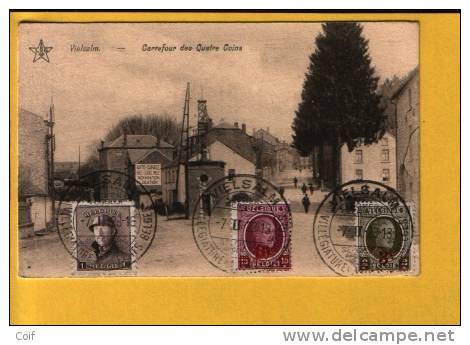 165+245+246 Op Kaart Met VIELSALM - 1919-1920 Behelmter König