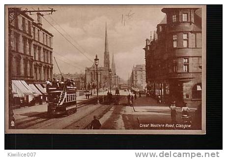 GLASGOW, Kelvinbridge & Great Western Road. 1905. Tramway, Tram - Lanarkshire / Glasgow