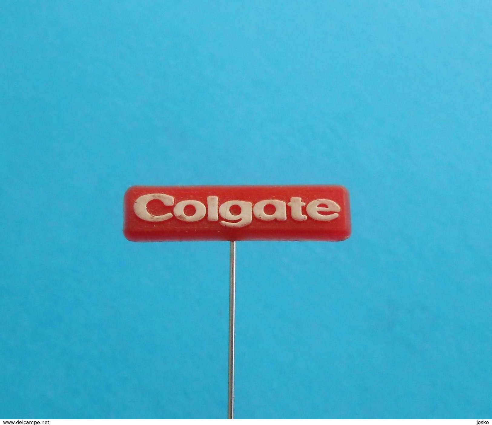 COLGATE Toothpaste - Vintage Pin Badge * Dentifrice Zahnpasta Dentifricio Pasta Dentifrica Creme Dental Anstecknadel - Trademarks