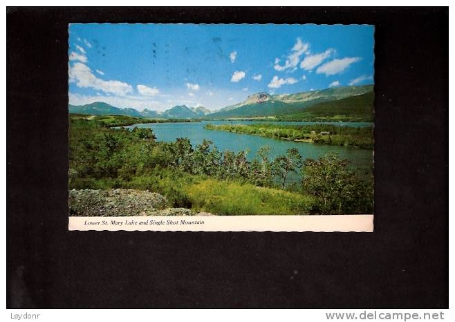 Lower St. Mary Lake And Single Shot Mountain, Montana - Autres & Non Classés