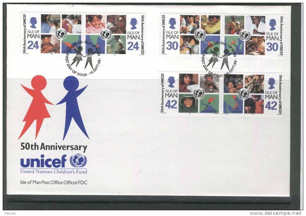 Man Sur FDC - UNICEF