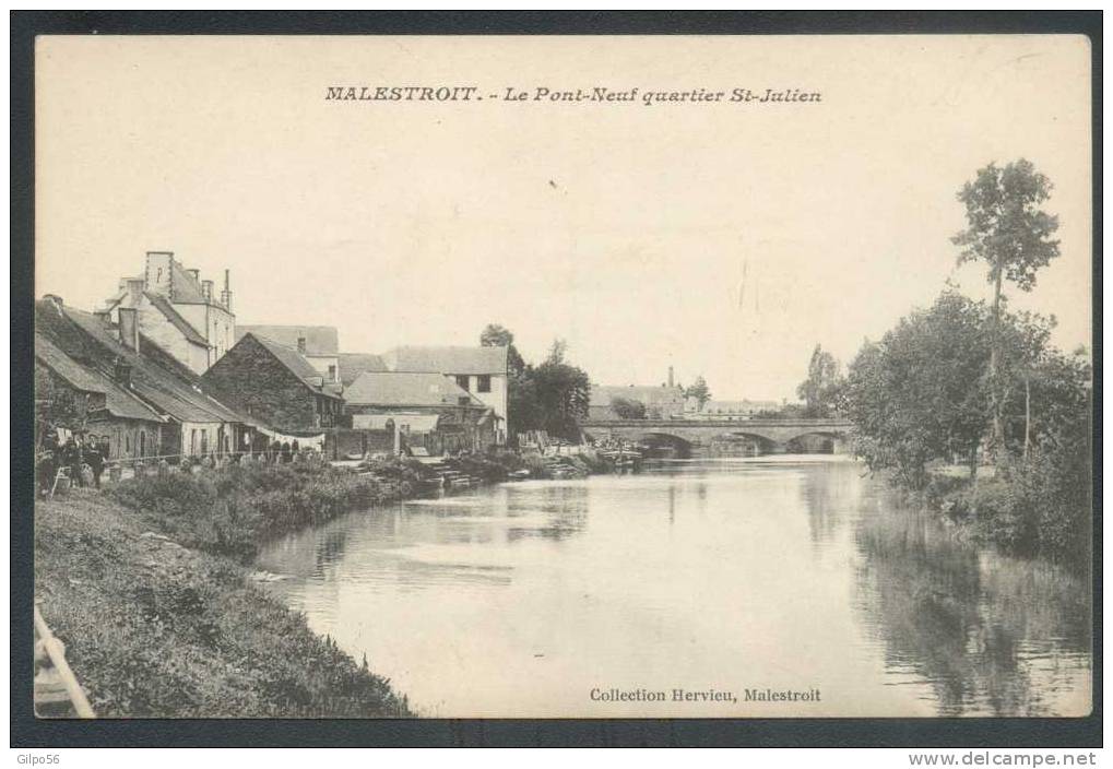 MALESTROIT - Le Pont Neuf Quartier St-Julien - Malestroit