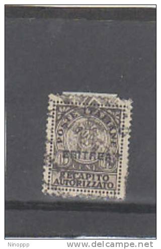 Eritrea-1939  Recapito Autorizzato 10c Brown Used - Eritrea